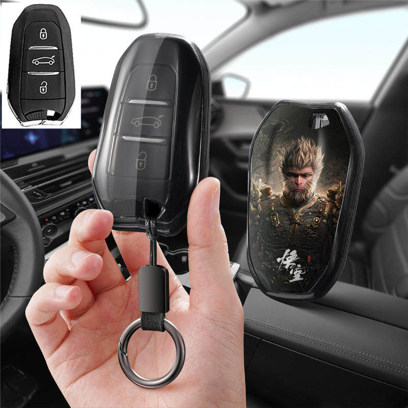 适用DS3谛艾仕4S新能源汽车钥匙套ds7保护套5LS包壳扣女高级专用D