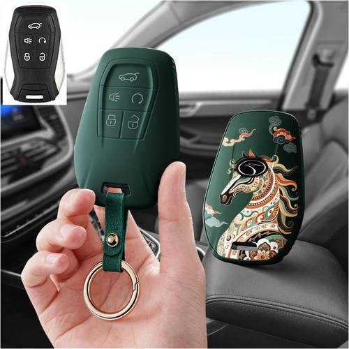 适用东南DX7博朗车用遥控汽车钥匙包DX3改装专用保护智能套男士扣