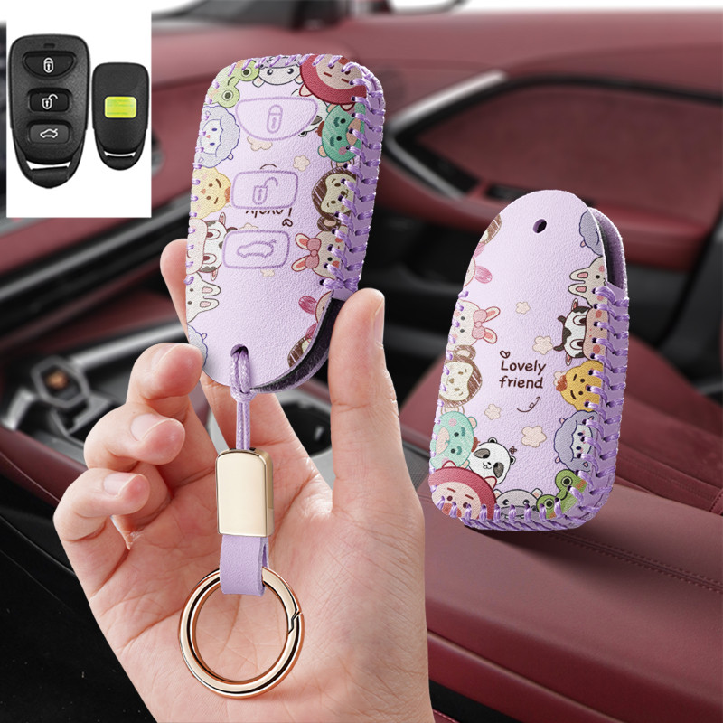 适用北京现代老款狮跑领翔劳恩斯汽车钥匙套保护套包壳扣女高级,汽车用品/电子/清洗/改装,车用钥匙包,淘宝优惠券,粉丝福利购,淘宝优惠卷