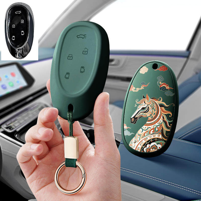 适用江淮瑞风RF8改装遥控汽车钥匙套保护套包壳扣女高级专用23款