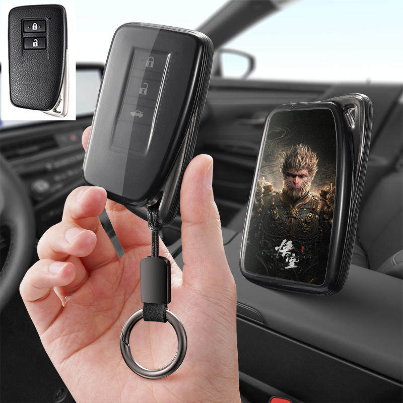 适用雷克萨斯LX570汽车钥匙套保护套RX450HL包壳GS扣女NX200男300