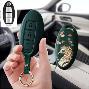 适用英菲尼迪q60汽车钥匙套Q50L保护套QX50包壳Q70L扣80高级FX35