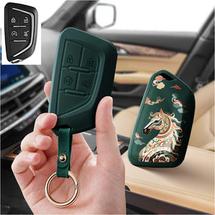 适用凯迪拉克atsl汽车钥匙套保护套包xts壳xt5扣xt4女xt6高级gt4