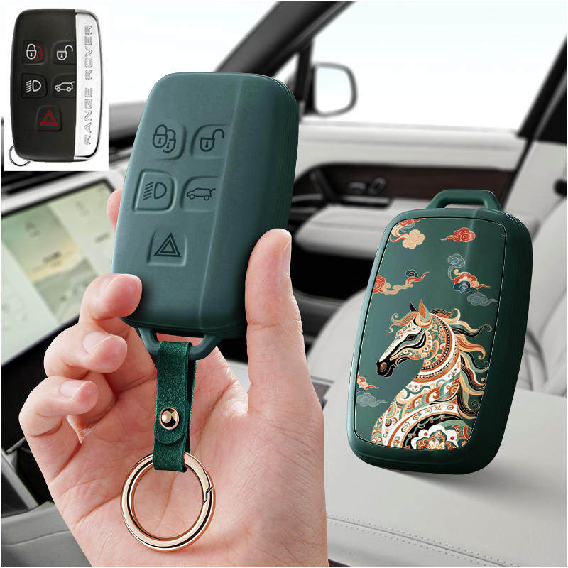 适用捷豹Xfl汽车钥匙套Epace保护套Xj包Xel壳扣女Ipace高级专用男