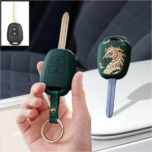 适用丰田FJ酷路泽老款RAV4普拉多霸道直板汽车钥匙套保护包壳扣女