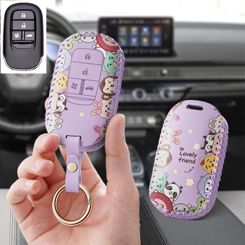 适用广汽本田P7汽车钥匙套2025新款东风S7壳eNP极湃1包2扣保护套