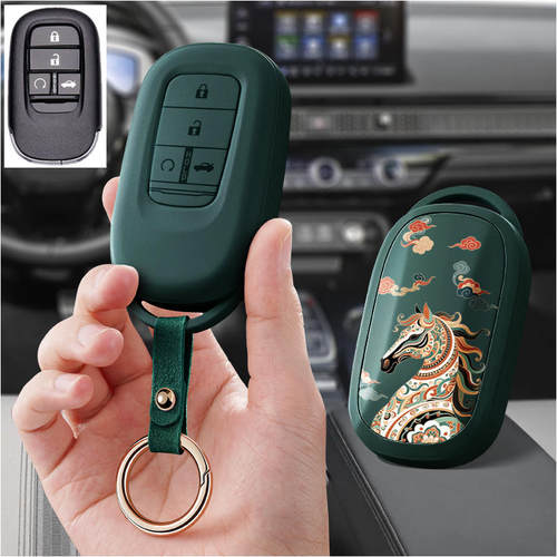 适用本田23款Crv缤智Xrv皓影十一代思域型格汽车钥匙套包壳扣女22