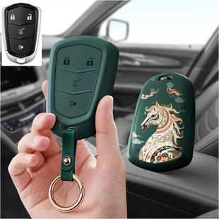 适用凯迪拉克汽车钥匙套ct4女士款 ct5车ct6男xt4扣atsl壳xt5包xts