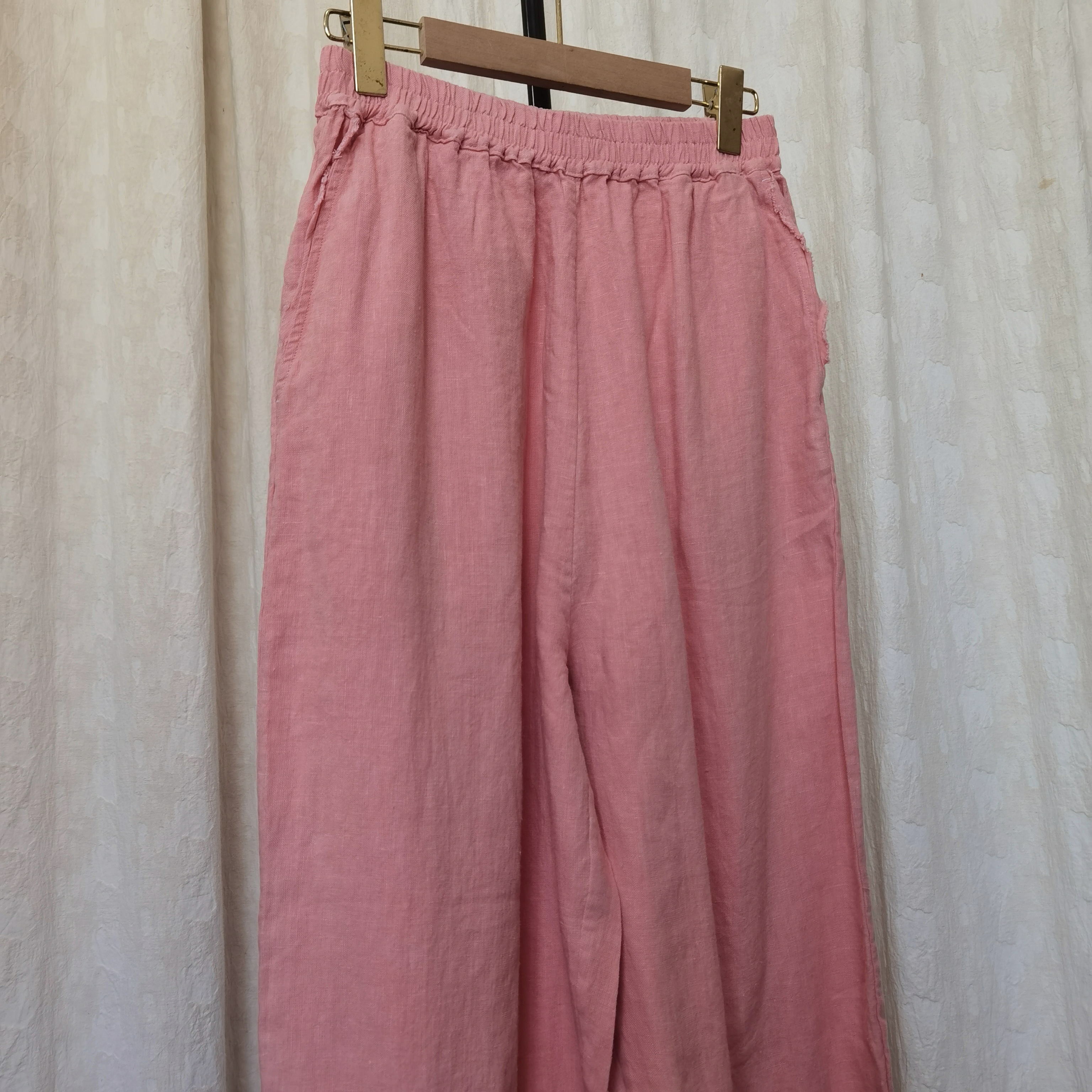 新品  重磅汉麻宽松休闲裤萝卜裤9分裤子