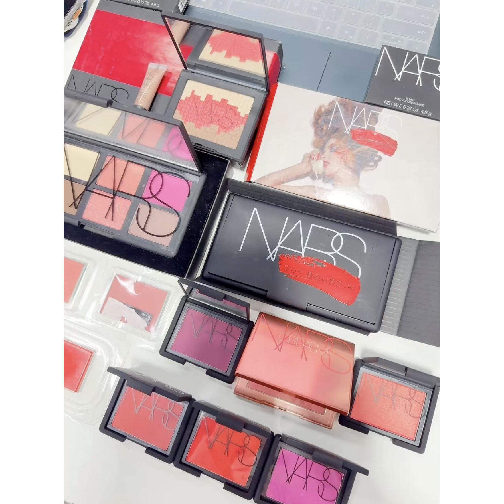 爱恋 狂热 大番茄 腮红限定三色浮雕胭脂修容高光 高潮 六色腮红