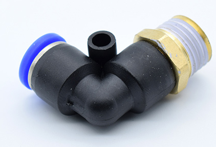 气动气管接头快速快插塑料接头螺纹L弯头PL8-02/4-M5/6-01/10-03