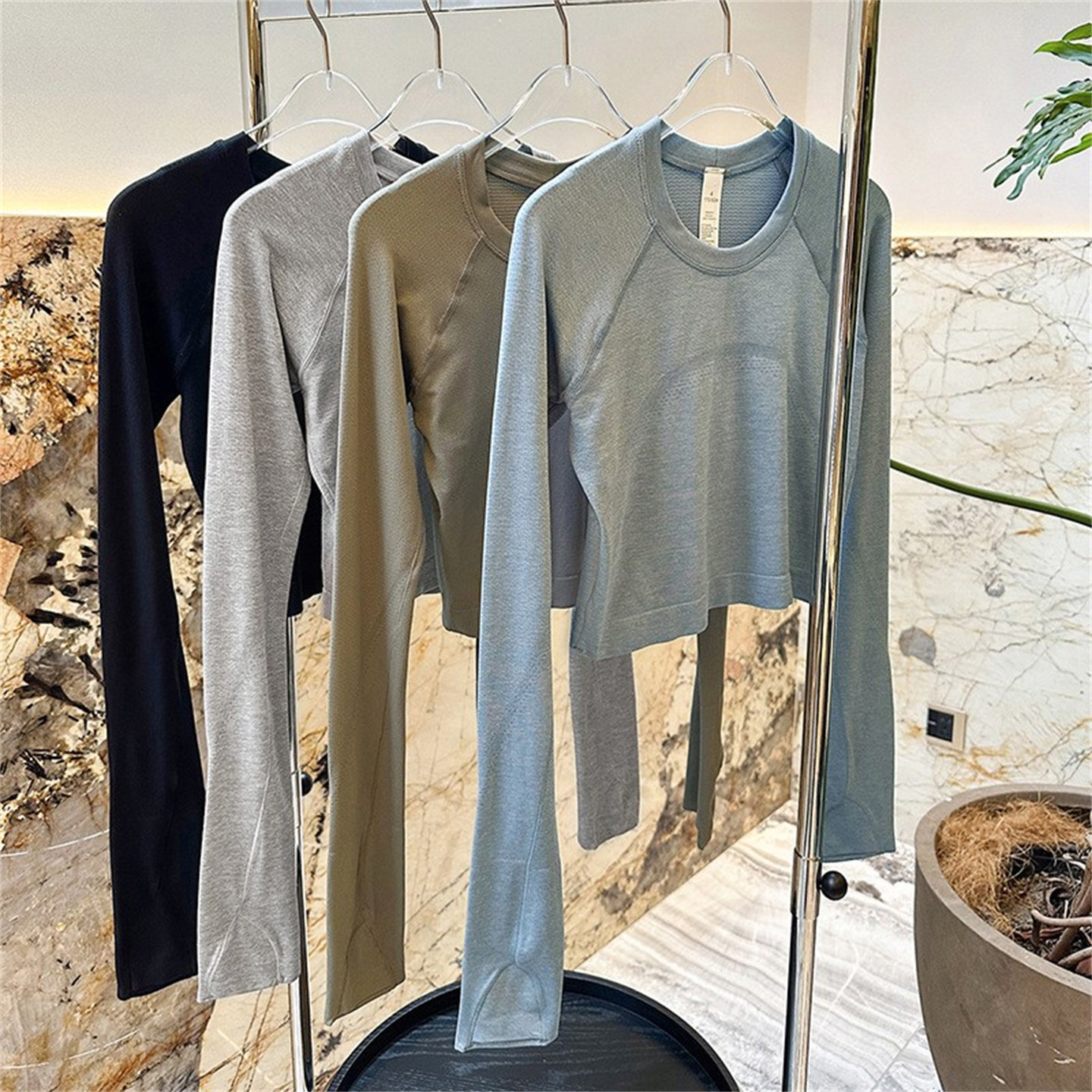 lu家女士长袖短款运动上衣 瑜伽服速干普拉提健身服休闲紧身显瘦T,运动服/休闲服装,运动T恤,淘宝优惠券,粉丝福利购,淘宝优惠卷