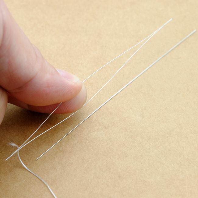 진주와 옥 구슬 바늘을 통한 구슬 바늘 중간 개방 팔찌 팔찌 바늘 초극세 바늘 0.4MM 길이 10CM