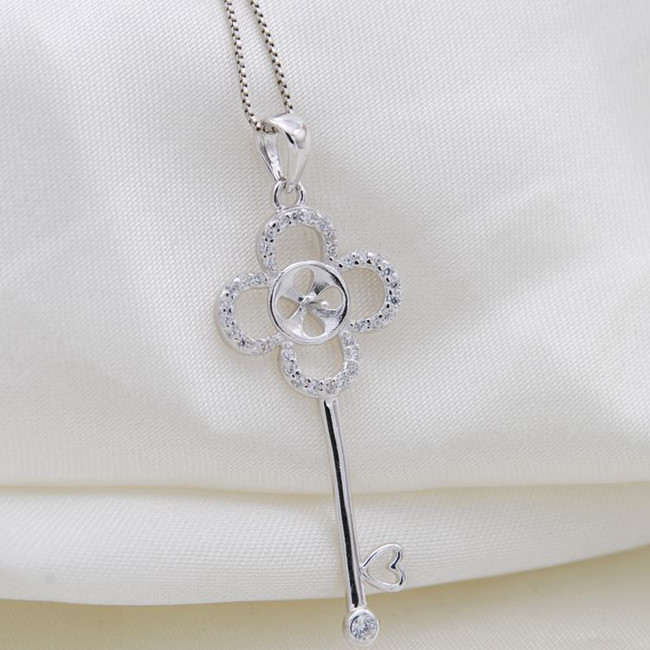 diy Accessories Pendant Pearl Silver Key Rhodium gold Silver Necklace Pendant Pendantin the Accessories/Fashion Jewelry,  DIY Fitting , Other DIY Jewelry Accessories  category - from Buy2taobao.com to provide professional Taobao agent buy service
