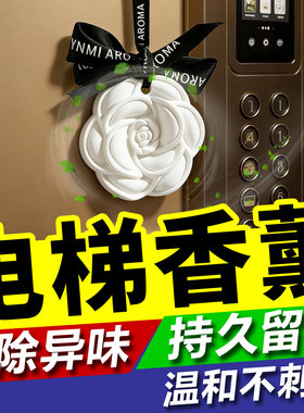 电梯专用香薰片高端轿厢壁挂件式除臭去异味留香氛固体空气清新剂