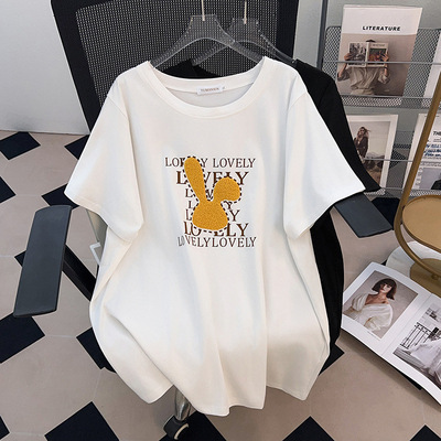 胸围170超大码女装400斤380斤350斤加肥大码显瘦宽松短袖T恤衫350