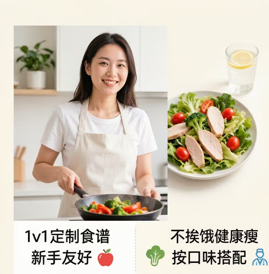 亲身减肥成功经验定制食谱 专属减脂餐计划 按口味喜好搭配 不饿