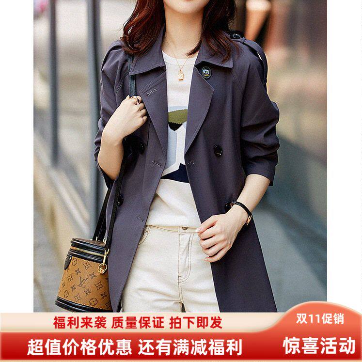 质感风衣女士2025年新款春款装图片