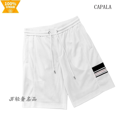 CAPALA卡珀拉 2026春夏新款五分直筒休闲短裤 网织彩带 时尚潮款
