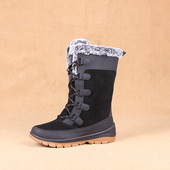 美国单耐寒零下 防水防滑保暖高筒户外真皮女子雪地靴 30°度冬季