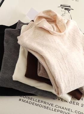 山羊绒！自留款の高领打底衫女软糯亲肤高弹修身百搭长袖针织衫女