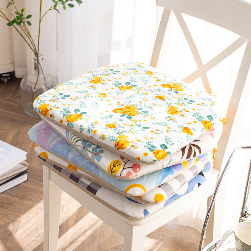 奶油风秋冬季牛奶绒椅子垫毛绒餐椅垫加厚坐垫屁垫防滑餐桌椅座垫,居家布艺,椅垫,淘宝优惠券,粉丝福利购,淘宝优惠卷