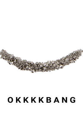 Okkkkbang小众手工金属编织项链