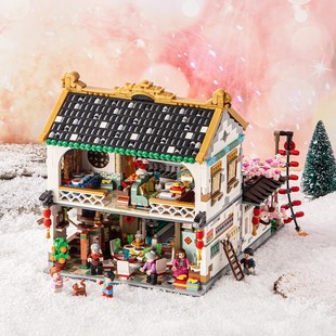 LOZ积木四合院年夜饭小颗粒拼装玩具建筑成人高难度 新年春节礼物