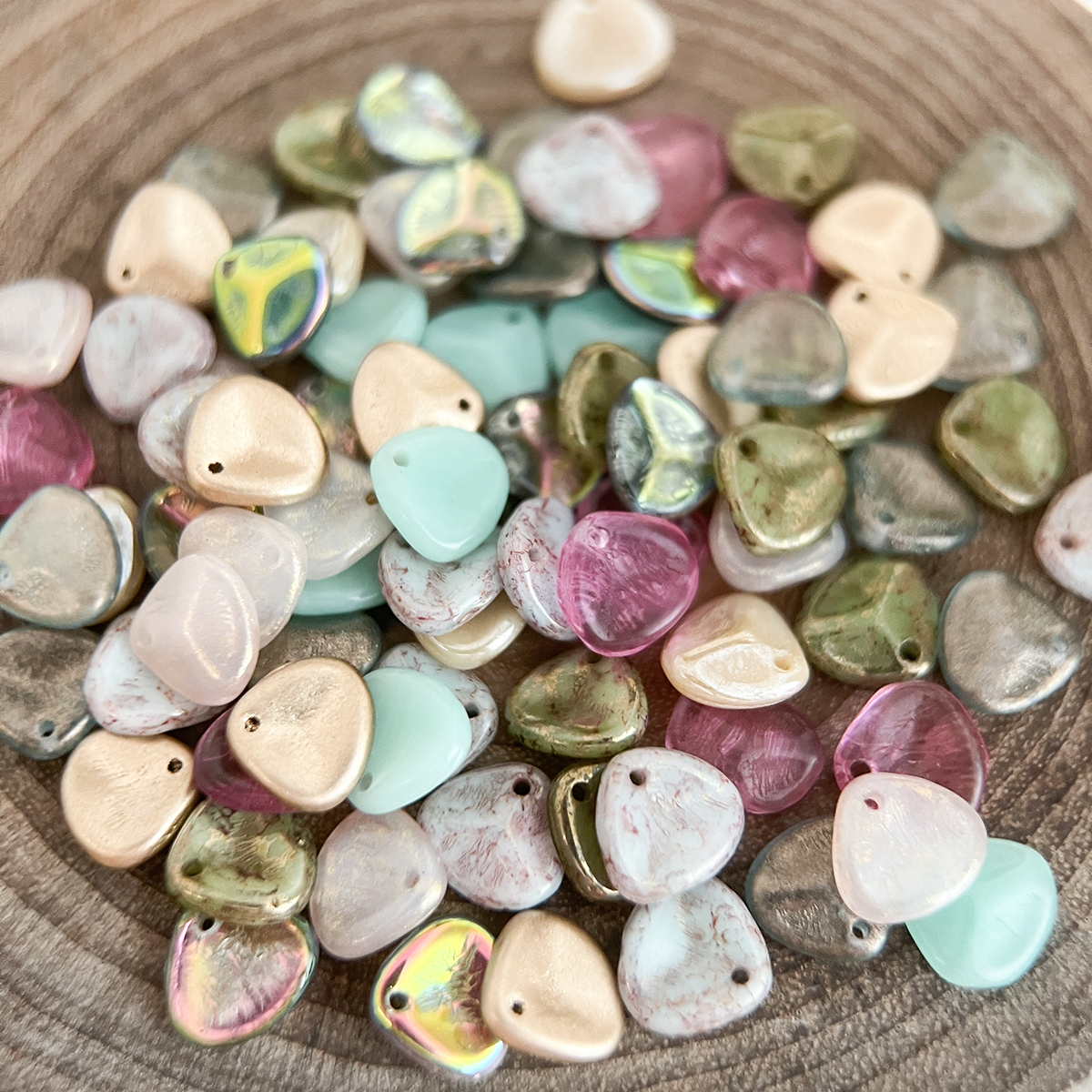 捷克玫瑰花瓣手工散珠