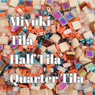 御辛Miyuki Tila/HalfTila/QuarterTila 双孔扁珠 提拉珠合集DIY