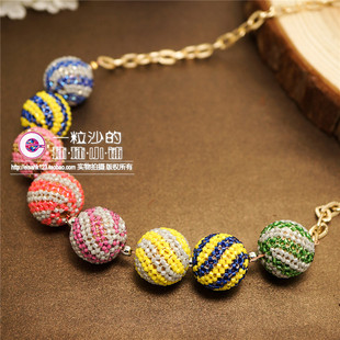 S61 一粒沙 超美多变大球球项链手链 日本miyuki DIY材料包套装