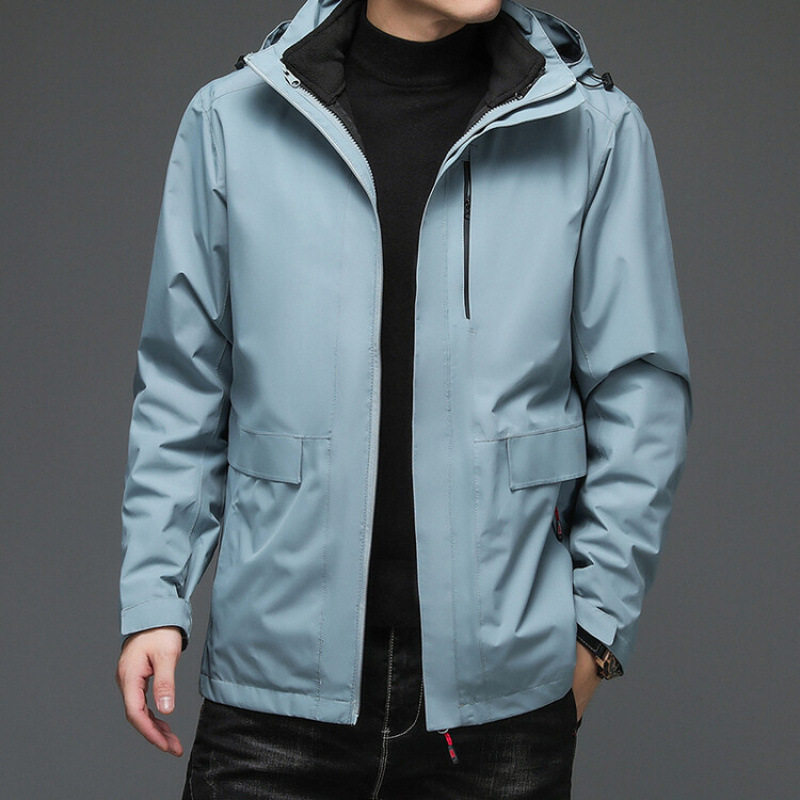 运动休闲冲锋衣男2024秋冬三合一夹克跑步健身宽松速干防风水外套,运动服/休闲服装,跑步外套,淘宝优惠券,粉丝福利购,淘宝优惠卷