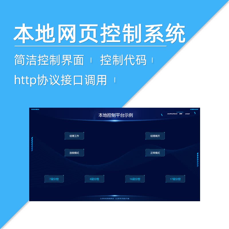 莱特智能 局域网本地网页控制系统 物联网软件 展厅控制页面系统
