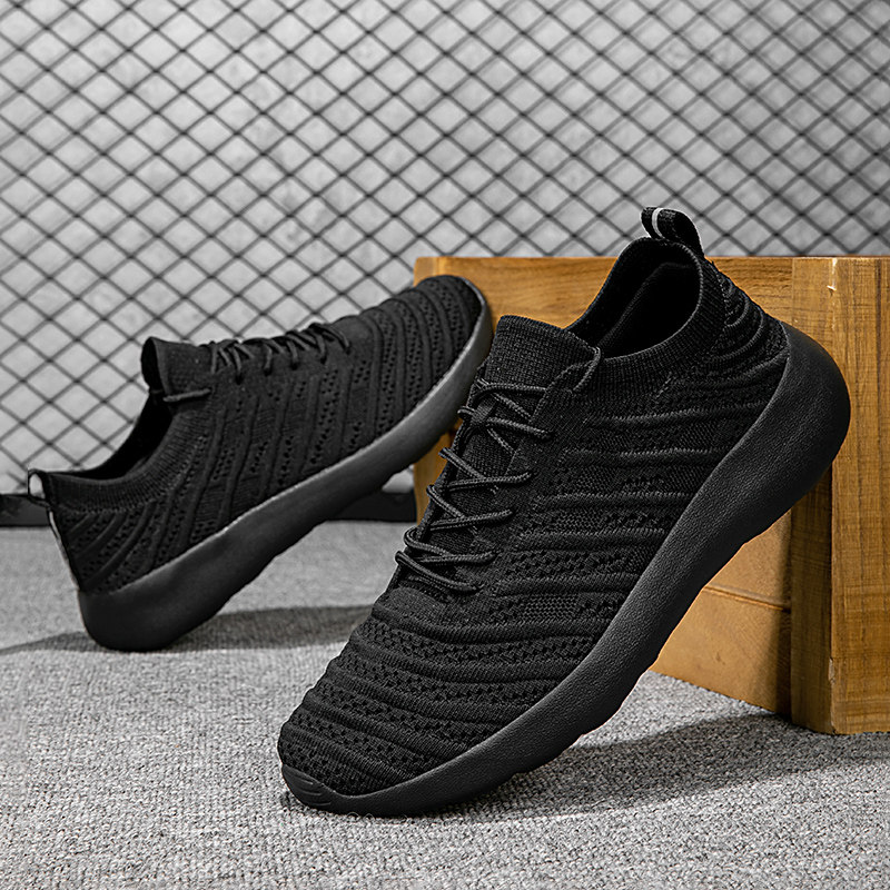 26春夏新款飞织袜子情侣鞋运动休闲软底走路系带男女鞋跨境大码45,流行男鞋,网面鞋,淘宝优惠券,粉丝福利购,淘宝优惠卷