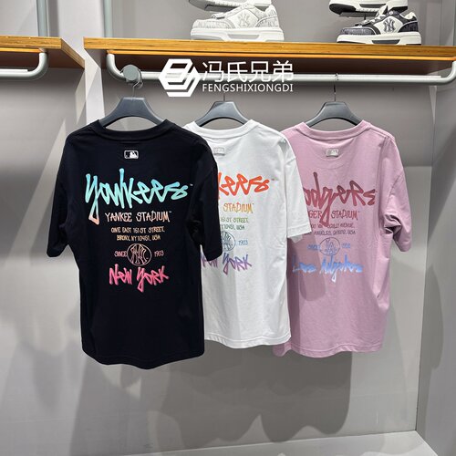 MLB短袖情侣款时尚透气凉感T恤衫