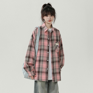 现货 2025秋 男女休闲格子长袖 衬衫 CS2479-特P40图片