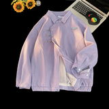 现货2026春季新款麂皮绒休闲夹克男女情侣外套JK2493-特P70，男装夹克，星座418-2