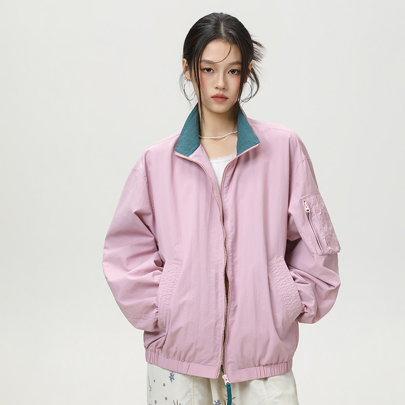 2026春季新款美式复古撞色翻领夹克JK2699860-P65，男装夹克，星座418-2