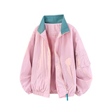 2026春季新款男女美式复古撞色翻领夹克JK2699860-P65，男装夹克，星座418-2