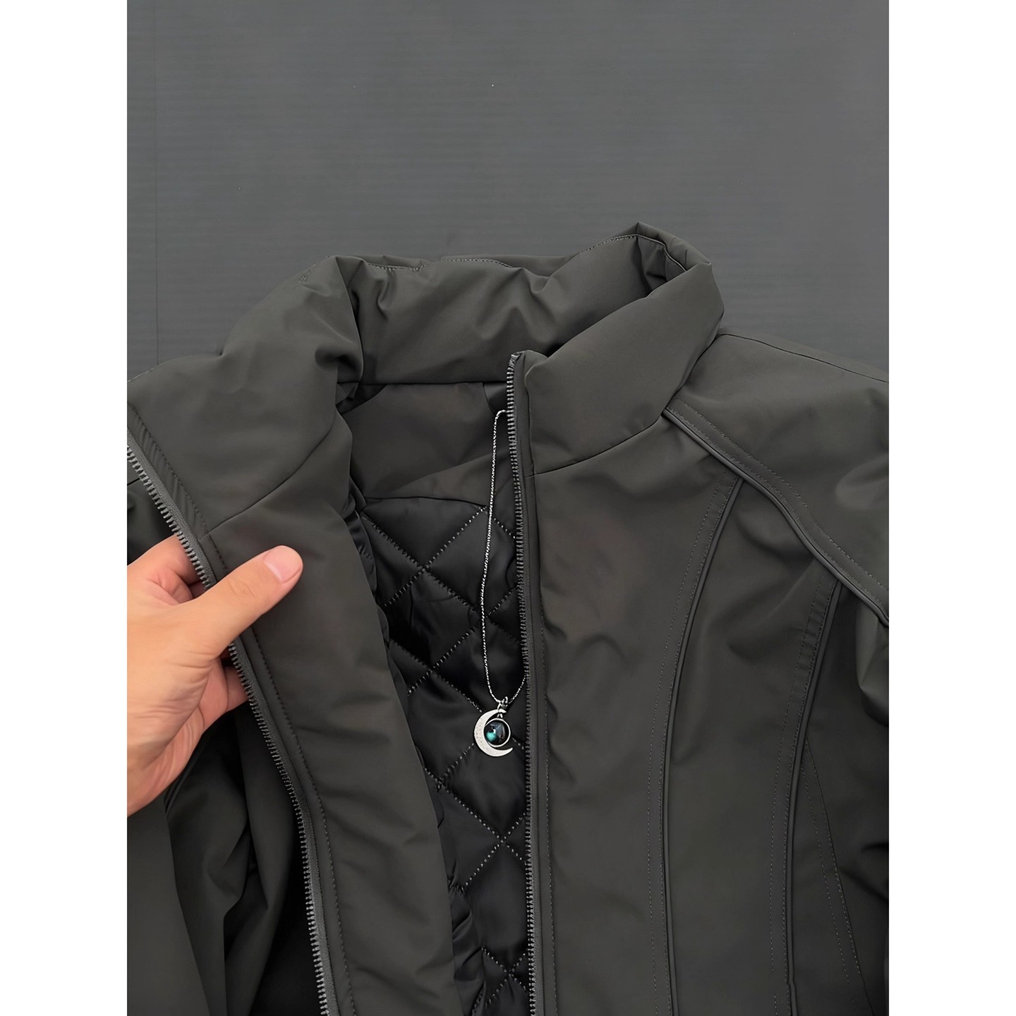 cleanfit飞行夹克棉服男款秋冬季美式解构晋江棉衣外套立领面包服,男装棉衣,星座418-2