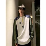 现货网图2026春季男女同穿半拉链户外骑行圆领长袖TX25280-特P45，男装T恤，星座418-2