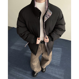 MY258832-P80  2025冬季新款加厚撞色立领棉服图片
