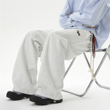 现货2025秋季复古撞色绑带男女运动休闲裤K2501-特P50，女装休闲裤，星座418-2