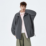2026春季新款无影墙男女休闲纯色立领夹克JK7921-特P60，男装夹克，星座418-2