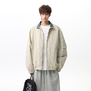 2026春季新款美式复古撞色翻领夹克 JK2699860-P65，男装夹克，星座418-2