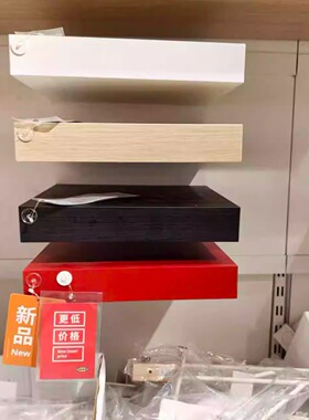 国内宜家拉克墙搁板储物架搁板架白色30x26 厘米济南代购