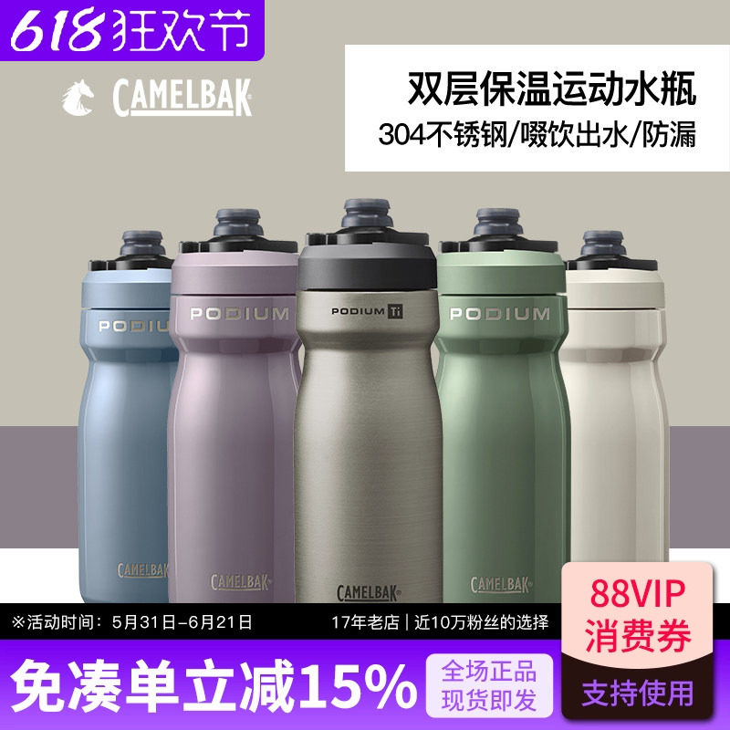 驼峰CAMELBAK骑行运动不锈钢水壶保温保冷杯自行单车山地车抗摔
