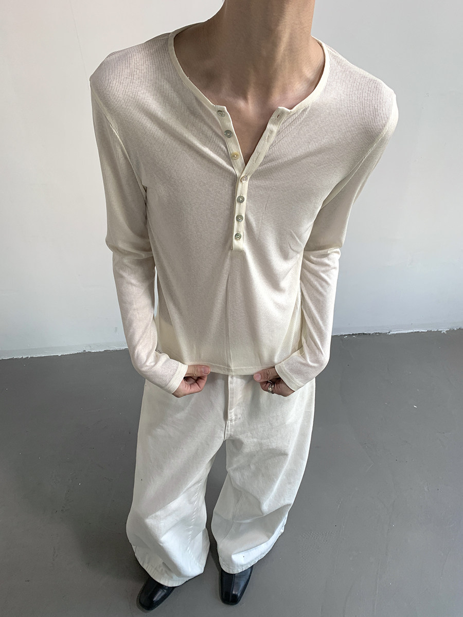 MION Lyocell Tencel Henley: Brisbane Beach Softness, Unisex - Product image 5