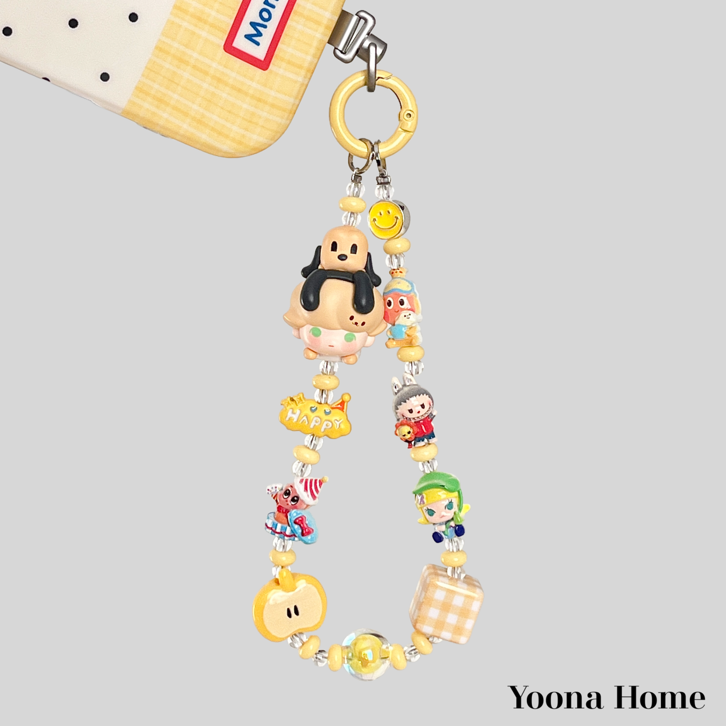 正版趴趴布鲁托萌粒是手机链挂绳