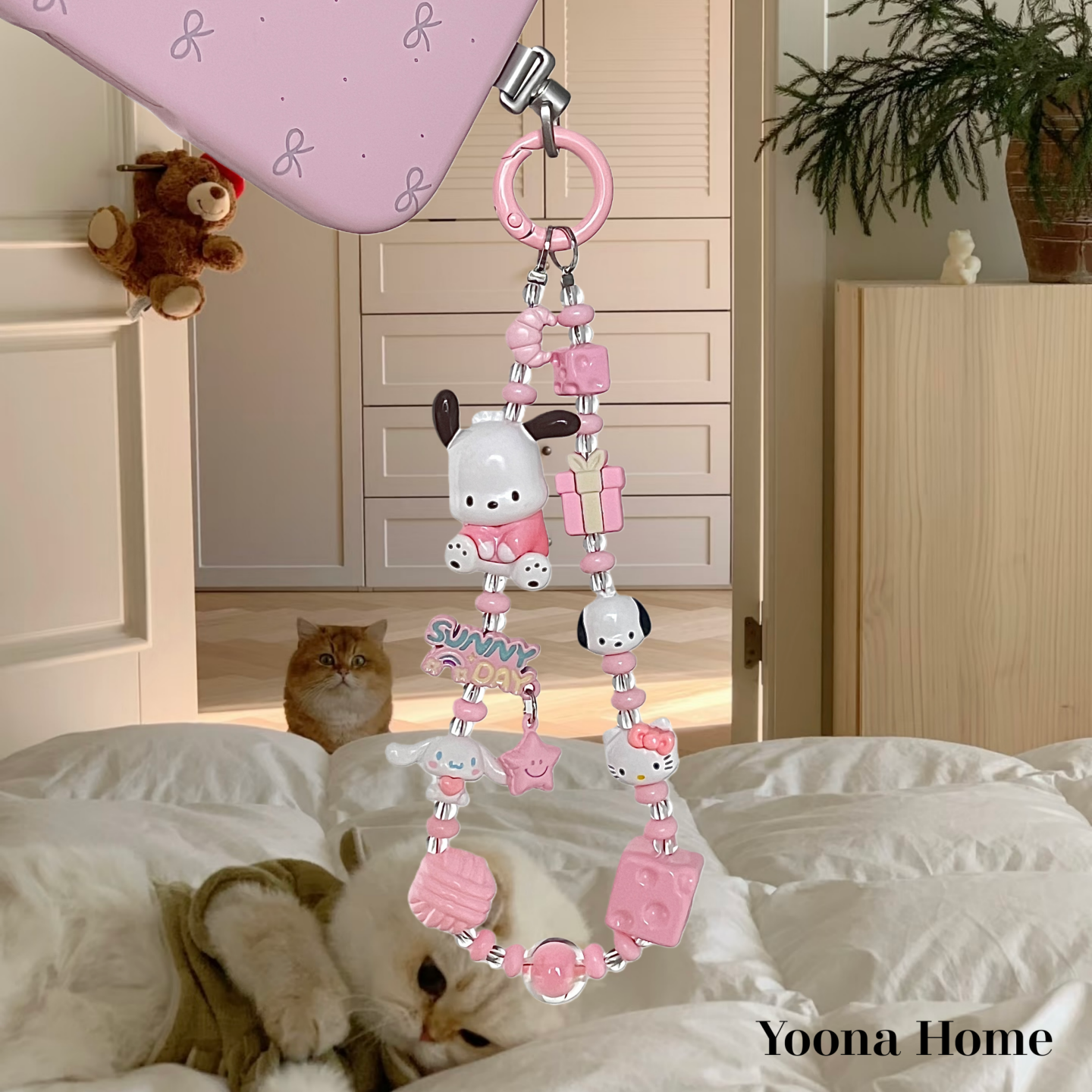 歪头糖果粒帕恰狗萌粒手机手机链